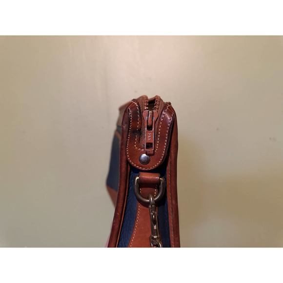 Dooney and Bourke Vintage Blue Leather Duck Small Crossbody - Picture 5 of 7